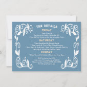 Bachelorette reisroute Meisjes Bagage Weekend Kaart (Achterkant)