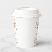 Bachelorette Retro Bruine Cocktail Papieren Bekers (Rechts)