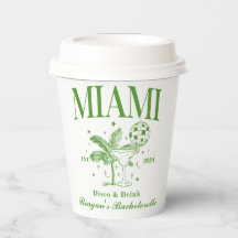 Bachelorette Retro Cocktail Groen Custom