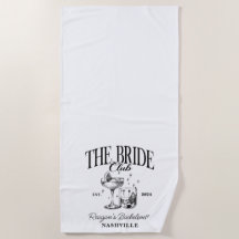 Bachelorette Retro Cocktail Zwarte Bruid