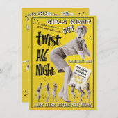 Bachelorette Retro Dance Party Uitnodigingen (Voorkant / Achterkant)