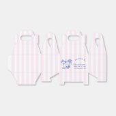 Bachelorette Retro Disco Cocktail blauw & roze Bedankdoosjes (Uitgevouwen)