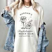 Bachelorette Retro Moderne Minimalistische Bruidsm T-shirt