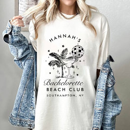 Bachelorette Retro Moderne Minimalistische Bruidsm T-shirt