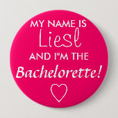 Bachelorette Ronde Button 4,0 Cm (Voorkant)