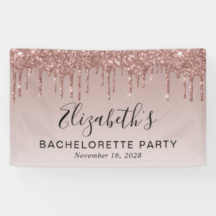 Bachelorette Roos Gold Glitter Spandoek