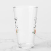 Bachelorette roos gouden florale bruidegom tribe glas (Links)