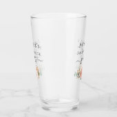 Bachelorette roos goudflorale eucalyptuspartij glas (Rechts)