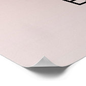 Bachelorette Roze Goud Glitter Poster (Hoek)