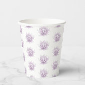 Bachelorette Roze Lotus Papieren Bekers (Voorkant)