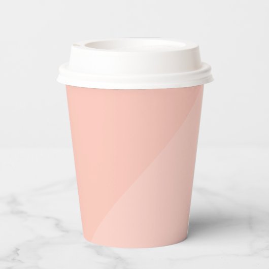 Bachelorette Roze Perzik | Minimalistische Moderne Papieren Bekers (Achterkant)