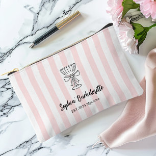 Bachelorette Roze Strepen   Persoonlijk Cadeau Etui