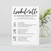 Bachelorette Scavenger foto jacht Game kaart (Staand voorkant)