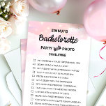 Bachelorette Scavenger Hunt<br><div class="desc">Mooie,  aanpasbare Bachelorette Scavenger Hunt Game! Je kunt het personaliseren met de uitdagingen van je spel en de naam van de bruid.</div>