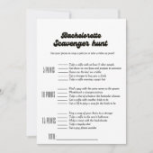 Bachelorette scavenger hunt spel, leuk bachelorett kaart (Voorkant)