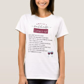 Bachelorette Scavenger Hunt T-shirt (Voorkant)