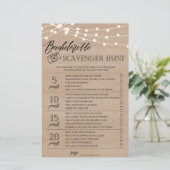 Bachelorette Scavenger Hunt vrijgezellenfeest game (Staand voorkant)