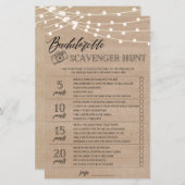 Bachelorette Scavenger Hunt vrijgezellenfeest game (Voorkant / Achterkant)