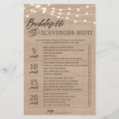 Bachelorette Scavenger Hunt vrijgezellenfeest game (Voorkant)