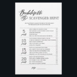 Bachelorette Scavenger Hunt vrijgezellenfeest game Flyer<br><div class="desc">Geniet van je vrijgezellenfeest met deze eenvoudige en leuke games. Bekijk ons collectie voor meer vrijgezellenfeest games in dezelfde stijl. Let erop dat deze games niet bewerkbaar zijn.</div>