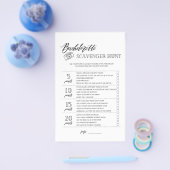 Bachelorette Scavenger Hunt vrijgezellenfeest game Flyer (Enkel)