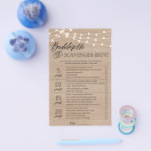 Bachelorette Scavenger Hunt vrijgezellenfeest game Flyer (Enkel)