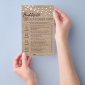 Bachelorette Scavenger Hunt vrijgezellenfeest game Flyer (Hand)