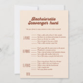 Bachelorette scavenger jachtspel, bachelorette gam kaart (Voorkant)