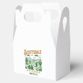 bachelorette scottsdale retro desert custom date bedankdoosjes (Geopend)