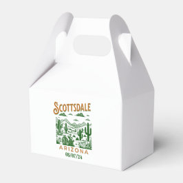 bachelorette scottsdale retro desert custom date bedankdoosjes