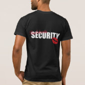 Bachelorette Security T-shirt (Achterkant)