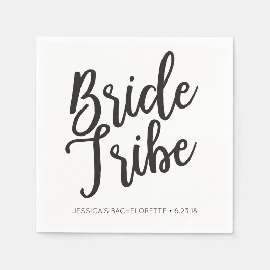 Bachelorette servetten - Bride Tribe servetten (Voorkant)