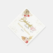 Bachelorette Servetten | Waterverf Roze Cocktail (Hoek)