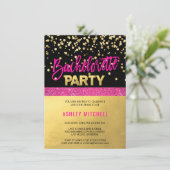 Bachelorette-Sjablonen van HOT Roze Kaart (Staand voorkant)