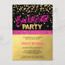 Bachelorette-Sjablonen van HOT Roze