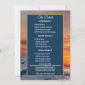 Bachelorette Skiing Weekend Itinerary Uitnodiging (Achterkant)