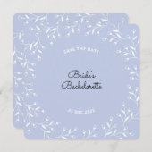 Bachelorette Sla de datumkaart op Save The Date (Voorkant / Achterkant)