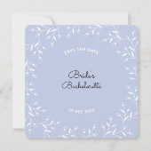 Bachelorette Sla de datumkaart op Save The Date (Voorkant)