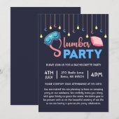 Bachelorette Sleepover Pajama Party Kaart (Voorkant / Achterkant)