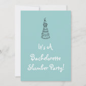 Bachelorette Slumber Party Invitation Kaart (Voorkant)