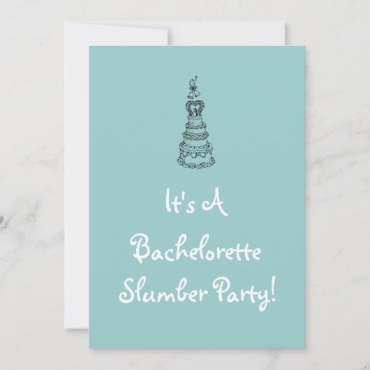 Bachelorette Slumber Party Invitation Kaart (Voorkant)