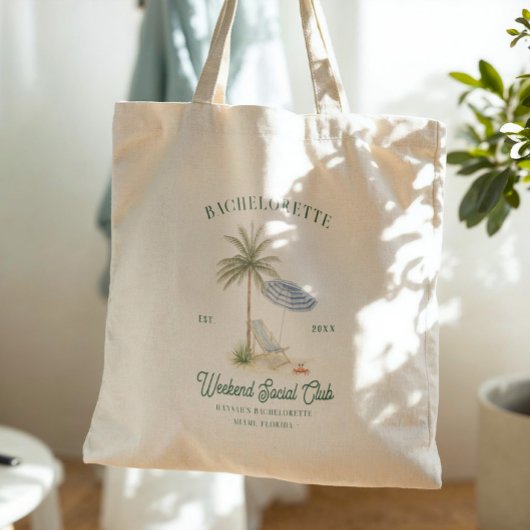 Bachelorette Social Club Beach Weekend Tote Bag