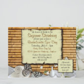 Bachelorette Spa Day Custom Invitations Kaart (Staand voorkant)