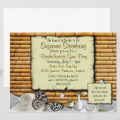 Bachelorette Spa Day Custom Invitations Kaart (Voorkant / Achterkant)