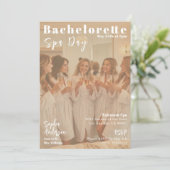 Bachelorette Spa Day Magazine Hoesje Kaart (Staand voorkant)