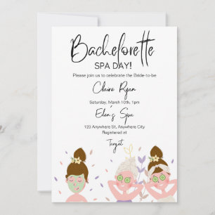 Bachelorette Spa Day Uitnodiging