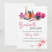 Bachelorette Spa Day Uitnodiging (Voorkant / Achterkant)