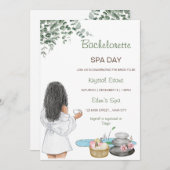 Bachelorette Spa Day Uitnodiging (Voorkant / Achterkant)