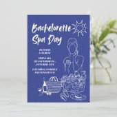 Bachelorette Spa Day Uitnodiging (Staand voorkant)