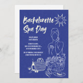 Bachelorette Spa Day Uitnodiging (Voorkant / Achterkant)